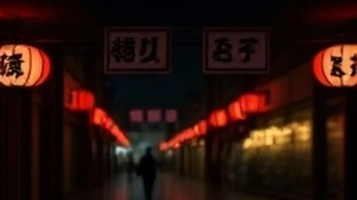 电影免费片单主推展示：夜间灯光下的放映厅座椅与散落的片单卡片