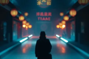 夜行修理铺剧照：卷帘门半开的小店与暖黄灯管